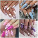 Nail Tips Fake Nails Kit - Ejiubas Nail Tips And Glue 500PCS Clear Nail Tips Cofffin Nail Tips Acrylic Nail Tips 4PCS Nail Glues 1PC Nail File With Case for Nail Salons and DIY Nail Art, 10 Sizes Ejiubas