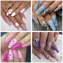 Nail Tips Fake Nails Kit - Ejiubas Nail Tips And Glue 500PCS Clear Nail Tips Cofffin Nail Tips Acrylic Nail Tips 4PCS Nail Glues 1PC Nail File With Case for Nail Salons and DIY Nail Art, 10 Sizes Ejiubas