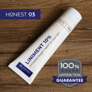 Honest O3 Liniment 10% Ozone Oil | Natural Ozone Infused Skincare Cream | Promotes Healthy Skin | Moisturizes & Nourishes | Fast Absorbing Ozone Cream 1.2 Ounces Honest O3