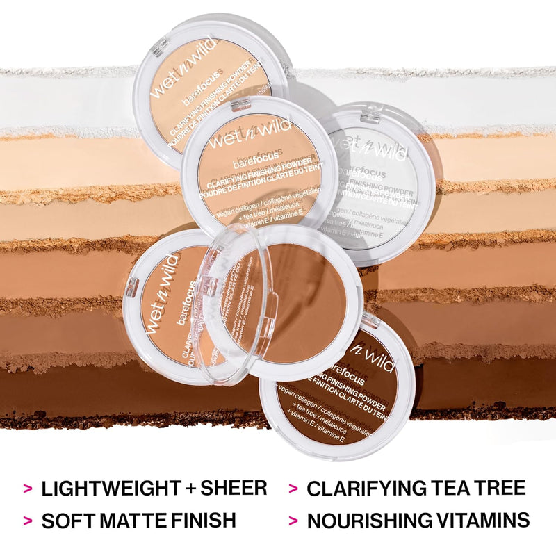 wet n wild Bare Focus Clarifying Finishing Powder | Matte | Pressed Setting Powder Translucent Infinity Warehouse