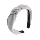Light Grey Solid Turban Knot Headband Hair Band for Ladies Motique Accessories