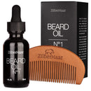 ZilberHaar Beard Oil + Pocket Beard Brush with Stiff Bristles Bundle ZilberHaar