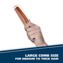 Wahl Beard, Mustache, & Hair Styling Comb for Men's Grooming - Handcrafted & Hand Cut with Cellulose Acetate - Smooth, Rounded Tapered Teeth - Model 3328 WAHL