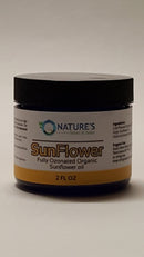 Nature's Salves and Soaps 100% Fully Ozonated Unrefined Organic Sunflower Oil - 2 Oz - * Glass Jar * Nature's Salves and Soaps