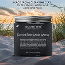 Majestic Pure Dead Sea Mud Mask and Himalayan Clay Mask Bundle – Natural Skin and Face Care for Women and Men MAJESTIC PURE