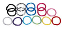 L. Erickson Grab & Go Ponytail Holders, Carnival, Set of Fifteen - Exceptionally Secure with Gentle Hold L. Erickson