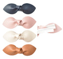 California Tot Non Slip Fully Lined Alligator Faux Leather Bow Hair Clips in Assorted Pack California Tot