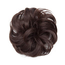 Messy Bun Hair Piece Scrunchy Updo Hair Pieces for Women Fluffy Wavy Hair Bun Scrunchies Donut Top Knot Hairpiece Synthetic Chignons with Elastic Rubber Band Hickory Brown Thicker 1Pc Benehair