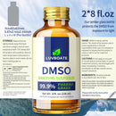 DMSO 99.9% Pharma Grade, Pure Liquid Dimethyl Sulfoxide 16 fl.oz in Glass Bottle with Dropper, Non-Diluted, Low Odor Infinity Warehouse