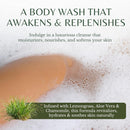 Lemongrass Body Wash with Vitamin E, Cleanses, Refreshes & Invigorates, Shower Gel for Dry and Sensitive Skin, Women & Men, Organic & Natural, 16 fl oz, 2-Pack Infinity Warehouse