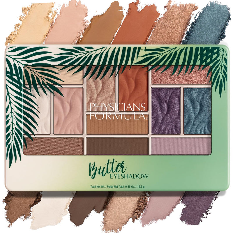 Physicians Formula Murumuru Butter Eyeshadow, 12-Shade Ultra-Creamy Palette with Murumuru & Tucuma Butters, Silky Soft Blendable Formula – Tropical Days Infinity Warehouse