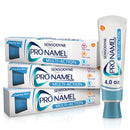 PRONAMEL Sensodyne MultiAction SLS Free Toothpaste for Sensitive Teeth to Reharden and Strengthen Enamel, Cleansing Mint, mint, 12 Ounce (Pack of 3) PRONAMEL