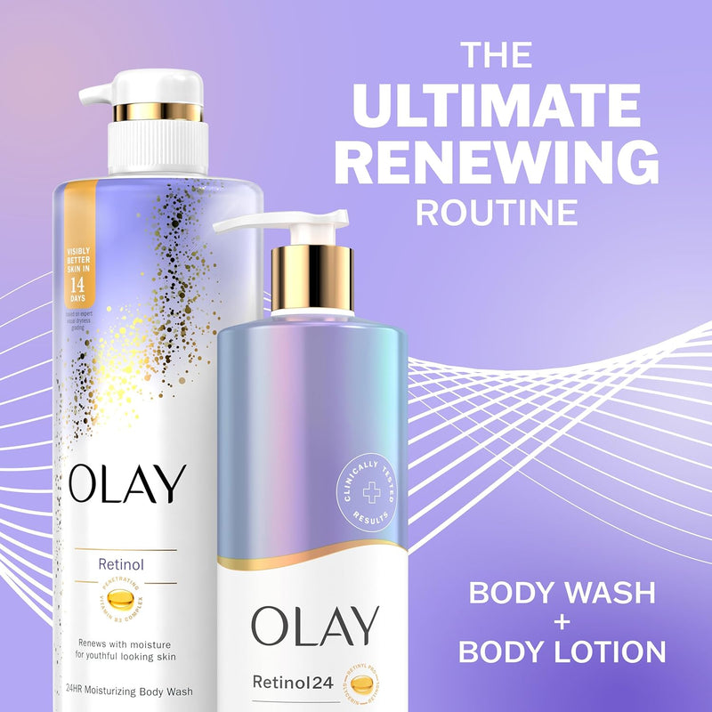Olay Body Lotion Smoothing for Women with Retinol, 24hr Moisturizing, Vitamin E & Vitamin B3 Complex, Fast Absorbing Formula, 17 fl oz Infinity Warehouse