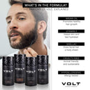 VOLT Grooming Instant Beard Color - Smudge and Water Resistant Quick Drying Brush on Color for Beards and Mustaches, Ebony (Brown/Black) VOLT Store