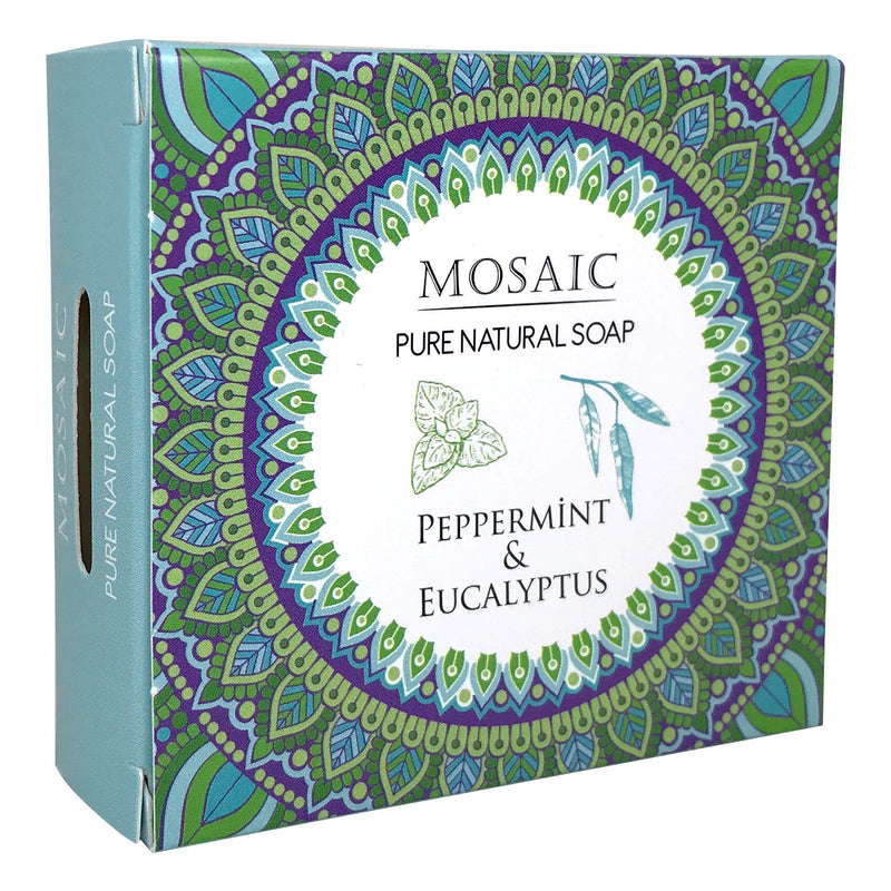 Mosaic All Natural Soaps w/Organic Ingredients, Shampoo Bar Soap, Vegan Soap, Cold Pressed, Hand Soap, Body Soap Bars for Men and Women, Moisturizing, Soap Bar Gift Set 4.0 oz (PREMIUM 1) AnatoliaDaphne