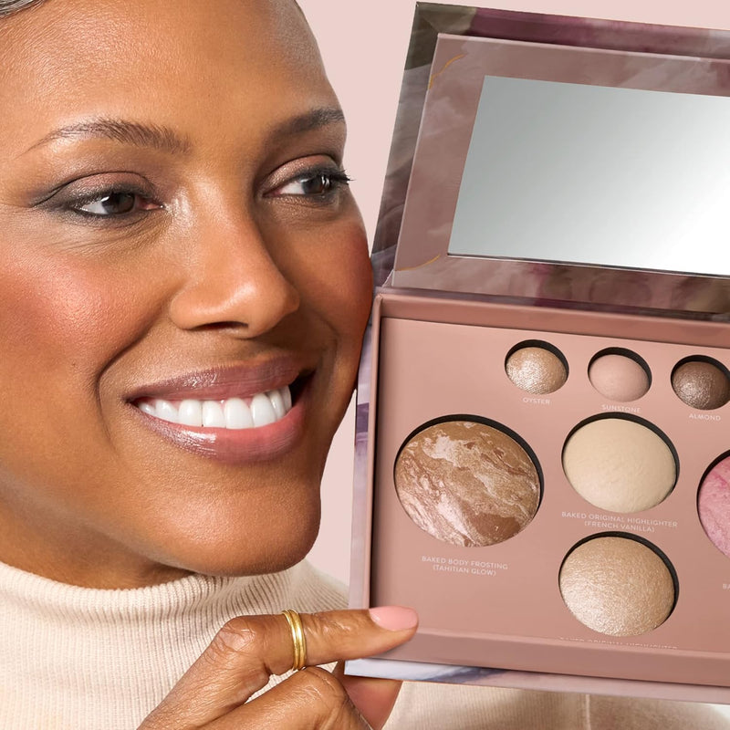 LAURA GELLER NEW YORK The Best of the Best Baked Palette - Full Size - Includes Bronzer, Blush, 2 Highlighters and 3 Eyeshadows - Travel-Friendly Infinity Warehouse