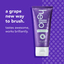 Hello Juicy Grape Flavor Kids Fluoride Toothpaste, Anticavity, Vegan, SLS Free, Gluten Free, For Ages 2 and Up, 4.2 Ounce (Pack of 4) hello