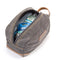 emissary Men's Toiletry Bag Leather and Canvas Travel Toiletry Bag Dopp Kit for Men Shaving Bag for Travel Accessories (Gray) emissary
