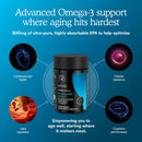 MitoQ Advanced EPA Omega-3 – High-Purity 800mg EPA Fish Oil Supplement | with Vitamin K2, D3, E | Cardiovascular, Brain, Cellular Support | No Fishy Aftertaste | 60 Softgels Infinity Warehouse