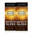 John Frieda Brilliant Brunette Luminous Hair Glaze, Color Enhancing Glaze, Designed to Fill Damaged Areas for Smooth, Glossy Brown Color, 6.5 Ounce (Pack of 2) John Frieda