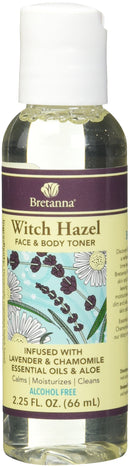 Bretanna Witch Hazel Toner Lavender Chamomile, 2.25 fl oz Bretanna