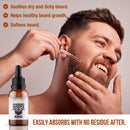 Beard Oil and Conditioner by Rugged Root-Natural Beard Care Made with Tobacco Vanilla Scented Premium Oils- Softens Beard and Promotes Healthy Beard Growth-Small Gift for Men, Perfect Stocking Stuffer Rugged Roots
