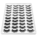 DYSILK 20 Pairs 6D Mink Eyelashes Faux Fluffy Wispy Dramatic False Eyelashes Volume Soft Thick Long Handmade Fake Eyelashes Reusable Lashes 4 Styles Mixed DYSILK Store