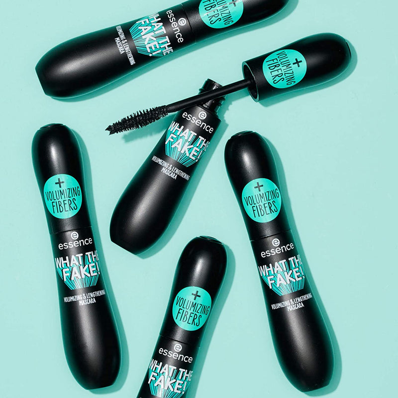 essence | What the Fake! Volumizing & Lengthening Fiber Mascara | Paraben Free | Cruelty Free (Pack of 3) essence cosmetics Store