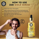 24K Gold Luxe Facial Elixir, Luxury Gold Ampoule, 1 fl oz/30ml'