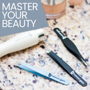 Tweezer Guru Tweezers for Eyebrows - 1 Pack Slant Tip Professional Stainless Steel Eyebrow Tweezers for Women & Men - Great Precision on Brow, Facial Hair & Ingrown Hair (Bold Blue) TWEEZER GURU