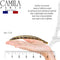 Camila Paris CP1040 5.5 inch French Banana Clip Hair Comb Classic Girls Updo Flexible Ponytail Holder Interlocking Banana Combs, Fashion Durable Styling Hair Accessories for Women, Made in France Camila
