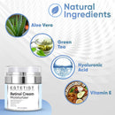Face Moisturizer 2,5% Organic Retinol Cream for Day & Night with Hyaluronic Acid - Best Facial Age Defying Solution for Anti Aging, Wrinkles & Fine Lines to Restore Elasticity ESTETIST Store