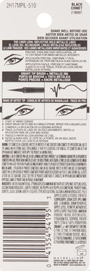 Maybelline New York Master Precise Ink Metallic Liquid Liner, Black Comet, 0.06 Fluid Ounce Maybelline New York