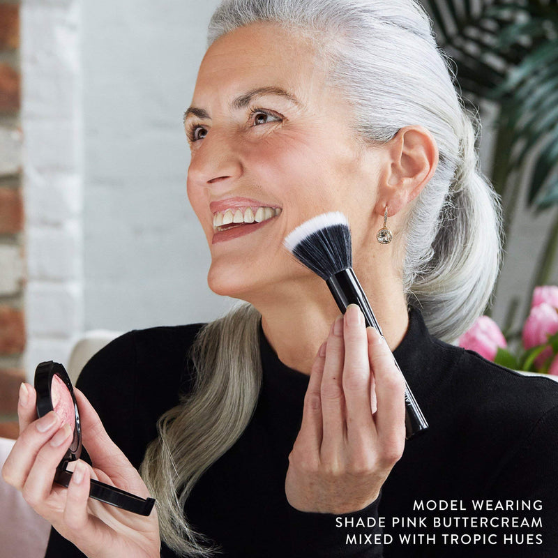 LAURA GELLER NEW YORK Baked Blush-n-Brighten Marbleized Blush - Pink Grapefruit Creamy Lightweight Satin Finish LAURA GELLER NEW YORK