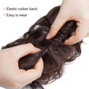 Messy Bun Hair Piece Scrunchy Updo Hair Pieces for Women Fluffy Wavy Hair Bun Scrunchies Donut Top Knot Hairpiece Synthetic Chignons with Elastic Rubber Band Hickory Brown Thicker 1Pc Benehair