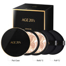AGE 20's Signature Intense Full Coverage 71% Essence Cushion Foundation, Sunscreen Korean Makeup SPF 50+, Refill