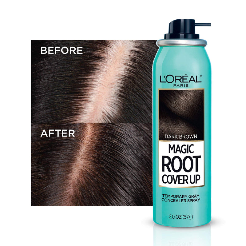 L'Oreal Paris Magic Root Cover Up Gray Concealer Spray Light Brown 2 oz.(Packaging May Vary) L'Oreal Paris