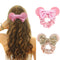DRESHOW Mouse Ears Sequin Bow Velvet Scrunchies Elastic Hair Tie Ponytail Holder Hair Accessories DRESHOW
