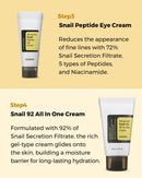 COSRX All About Snail Korean Skincare | TSA Approved Travel Size, Gift Set |Cleanser, Essence, Cream, Eye-cream | Snail Mucin for Repairing, Recovering, Rejuvenating COSRX