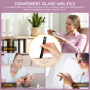 Sephanna Glass Nail File For Unisex Ultra Quality, Portable Crystal Nail File With Case For Mani & Pedicure- Smooth Finish For Natural & Acrylic Nails (Pack Of 1) SEPHANNA