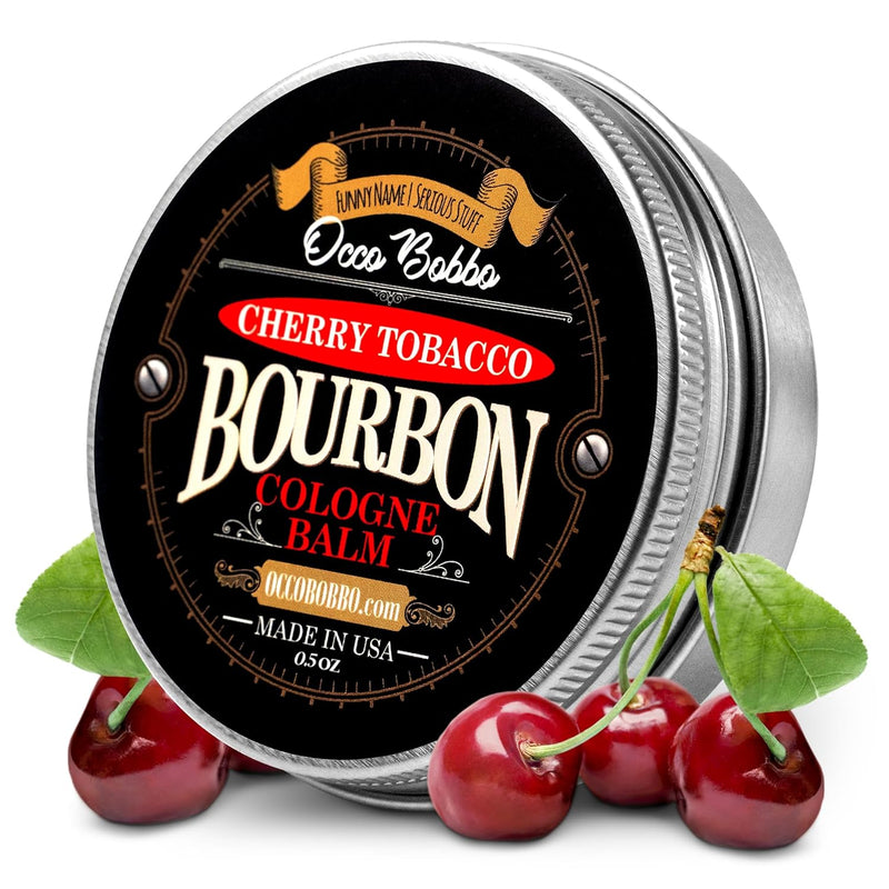Occo Bobbo Cherry Tobacco Bourbon Cologne for Men - Mens Solid Cologne Bourbon - Bold and Masculine Scent - Perfectly Crafted for the Modern Man - Made in the USA (2 oz) Infinity Warehouse