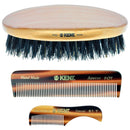Kent Set of Combs, 81T Small Beard and Mustache Comb, FOT All Fine Pocket Comb, and PF22 Hair Brush and Beard Bruh, Best Beard and Mustache Grooming Kit for Travel and Home Beard Care, Made in England KENT