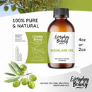 Squalane Oil - 100% Pure & Natural Plant Derived Facial Oil 4oz - Cold Pressed and Unrefined Premium Grade Multipurpose Moisturizing Oil For Skin and Hair Everyday Beauty Helping You Feel Beautiful Inside And Out Store