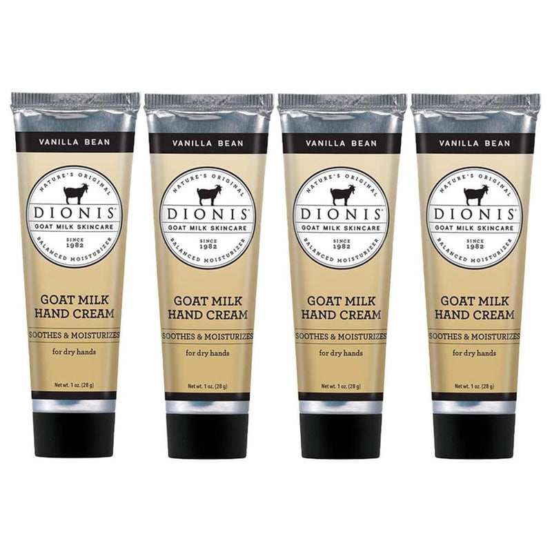 Dionis Goat Milk Skin Care Lavender Blossom Scented Hand Cream Set - Cruelty Free Travel Size Hand Lotion For Hydrating & Moisturizing Dry Skin - Paraben Free Formula Made In The USA, 1 oz Set of 4 Infinity Warehouse