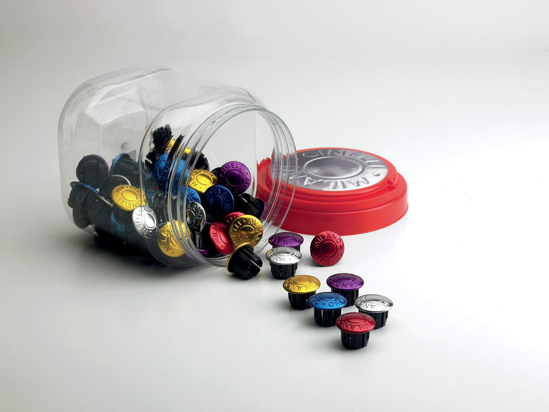 Cinelli Milano Anodized Handlebar Plugs, Yellow Cinelli