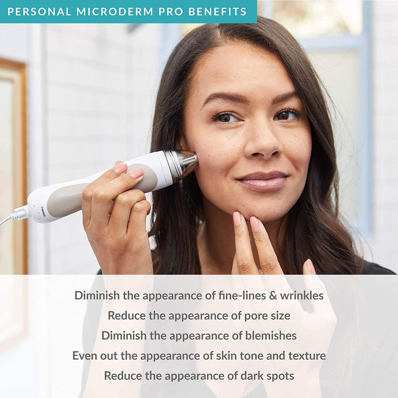 PMD Personal Microderm Pro - At-Home Microdermabrasion Machine with Kit for Face & Body - Exfoliating Crystals and Vacuum Suction for Fresh and Radiant Skin - High & Low Speed Options martinandmark.com