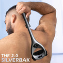 Bakblade 2.0 SilverBak Back Shavers for Men: DIY Hair Shaver, Safety Blade Technology & Ergonomic Handle, Wet & Dry Shaving (Extra Blades Included) Infinity Warehouse