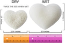Konjac Sponge Set, 3 Pack Exfoliating and Cleansing Facial Sponges - Pure Konjac Glucomannan - Easy-Grip Heart Shape - for Delicate and Sensitive Skin - Premium Bath Supplies by The Beauty Shelf The Beauty Shelf