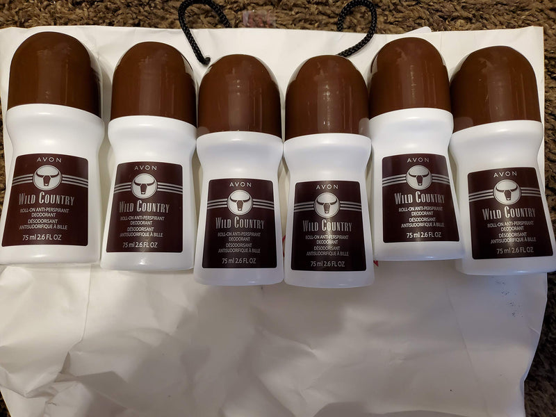 Avon Wild Country Roll On Deodorant 6pcs AVON