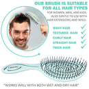 Fiora Naturals Hair Detangling Brush -100% Bio-Friendly Detangler hair brush w/ Ultra-soft Bristles- Glide Through Tangles with Ease - For Curly, Stright, Women, Men, Kids, Toddlers, Wet and Dry Hair Fiora Naturals